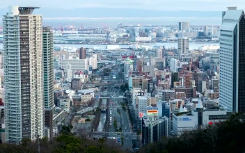 Stock Video Huge City As The Night Is Coming Animated Wallpaper