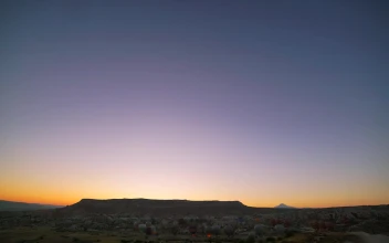 Stock Video Hot Air Balloons Flying In The Clear Sky Animated Wallpaper