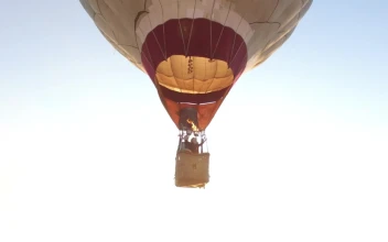 Stock Video Hot Air Balloon Landing Animated Wallpaper