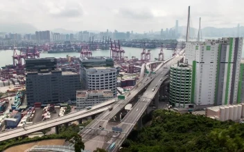 Stock Video Hong Kong Road Near The Industrial Port Animated Wallpaper