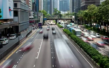 Stock Video Hong Kong Highway With Heavy Traffic Animated Wallpaper