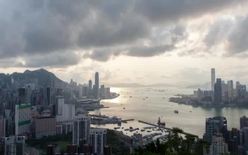 Stock Video Hong King City Harbor On A Cloudy Day Animated Wallpaper