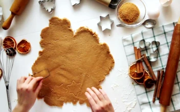 Stock Video Homemade Christmas Figure Cookies Animated Wallpaper