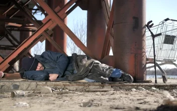 Stock Video Homeless Man Sleeping Rough Animated Wallpaper