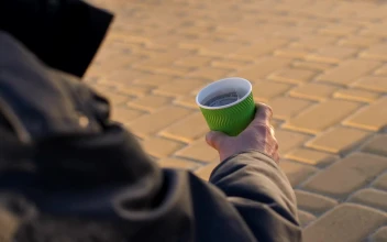 Stock Video Homeless Man Begging For Money Animated Wallpaper