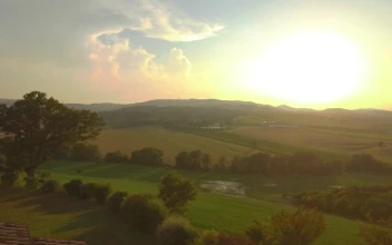 Stock Video Holiday Country House Aerial View Animated Wallpaper