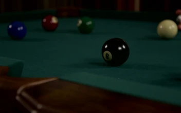 Stock Video Hitting A Ball On A Pool Table Animated Wallpaper
