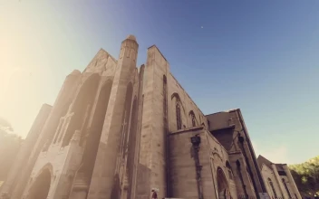 Stock Video Historic Church Time Lapse D Render Animated Wallpaper