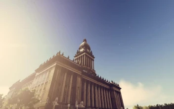 Stock Video Historic Building Low View Animated Wallpaper