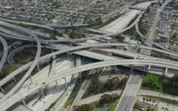Stock Video Highway With Different Roads Seen From The Heights Animated Wallpaper