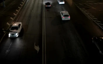 Stock Video Highway Traffic At Night Animated Wallpaper