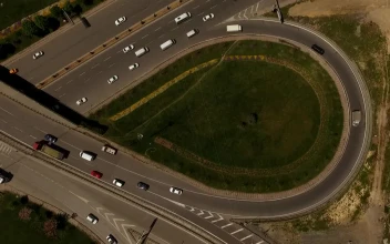 Stock Video Highway Traffic Aerial Shot Animated Wallpaper