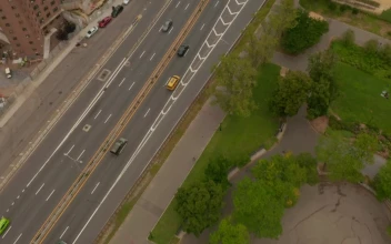 Stock Video Highway Near Apartment Buildings In New York Animated Wallpaper