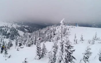 Stock Video High View Of A Ski Lift Animated Wallpaper