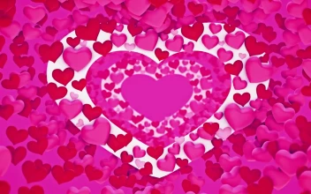 Stock Video Heart Shaped Tunnel Full Of D Hearts Animated Wallpaper