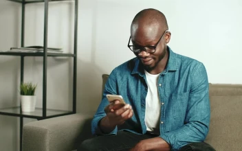 Stock Video Having Fun On Social Media In A Smartphone Animated Wallpaper