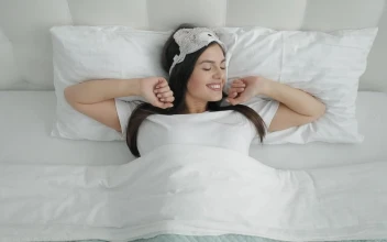 Stock Video Happy Woman Waking Up In The Morning Animated Wallpaper