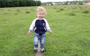 Stock Video Happy Toddler Chasing The Camera Animated Wallpaper