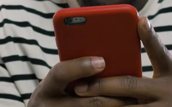 Stock Video Happy Man Texting On His Smartphone Animated Wallpaper