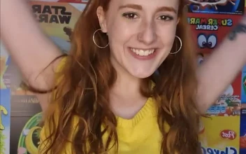 Stock Video Happy Girl Posing In Front Of The Camera Animated Wallpaper