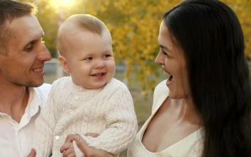 Stock Video Happy Family With A Small Baby Animated Wallpaper