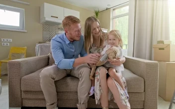 Stock Video Happy Family Spending Good Time Together At Home Animated Wallpaper