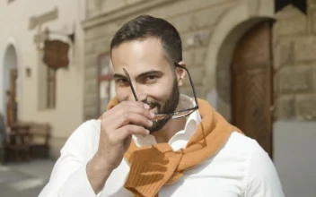 Stock Video Handsome Arab Man Takes Off Glasses And Smiles Animated Wallpaper