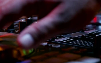 Stock Video Hands Using A Dj Table Animated Wallpaper