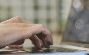 Stock Video Hands Typing On A Laptop Animated Wallpaper