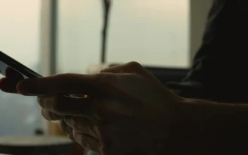 Stock Video Hands Shown Texting On A Smartphone Animated Wallpaper