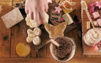 Stock Video Hands Selecting And Packaging Handmade Soaps Animated Wallpaper
