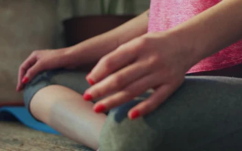 Stock Video Hands Of A Woman Meditating In Yoga Pose Animated Wallpaper