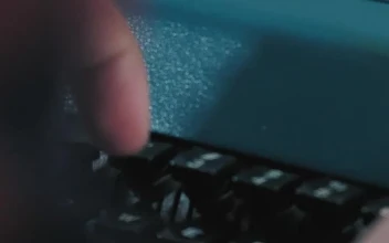 Stock Video Hands Of A Person Typing On A Typewriter Animated Wallpaper