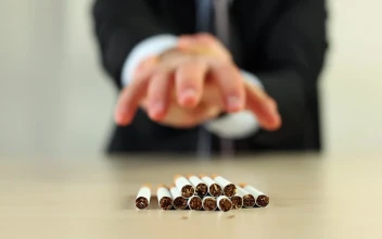 Stock Video Man Holding His Hand For Not Taking Cigarettes Animated Wallpaper