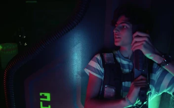 Stock Video Man Hiding In A Laser Tag Battle Animated Wallpaper