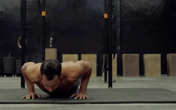 Stock Video Man Doing Push Ups Animated Wallpaper