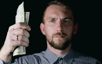 Stock Video Man Crumples Dollar Bills And Throws Them Away Animated Wallpaper