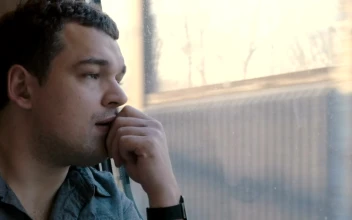 Stock Video Man Checking His Wallet On A Train Animated Wallpaper