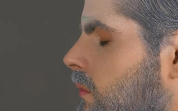 Stock Video Man Being Made Up For Halloween Animated Wallpaper