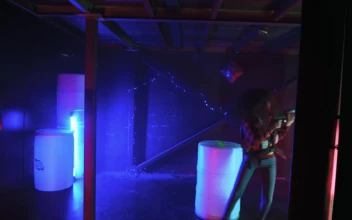 Stock Video Man And Woman Playing Laser Tag Animated Wallpaper