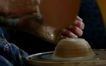 Stock Video Male Hands Working On Wet Clay Animated Wallpaper