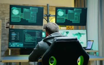 Stock Video Male Hacker Being Denied Access Animated Wallpaper