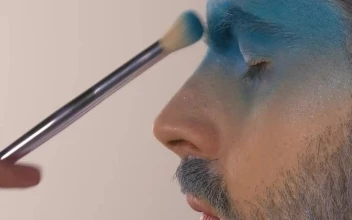 Stock Video Makeup Artist Working On The Face Of A Fashion Model Animated Wallpaper