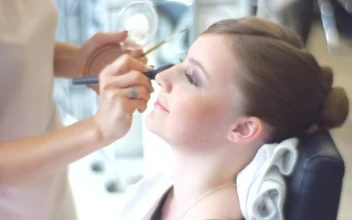 Stock Video Makeup Artist Working On Brides Face Animated Wallpaper