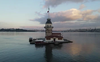 Stock Video Maiden Tower Aerial Spinning Shot Animated Wallpaper