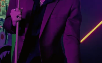 Stock Video Mafia Boy In Suit Playing In A Pool Bar Animated Wallpaper