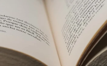Stock Video Macro Shot Of An Open Book Animated Wallpaper