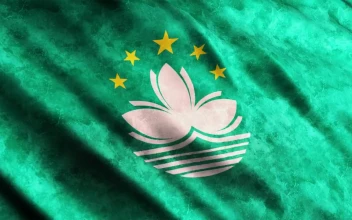 Stock Video Macau Faded Flag In Full Screen Animated Wallpaper