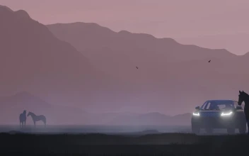 Stock Video Luxury Off Road Vehicle In A Foggy Field Animated Wallpaper