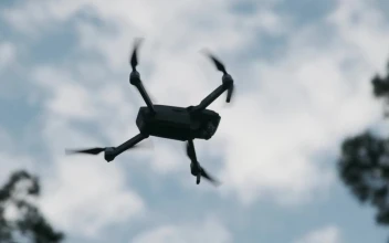 Stock Video Low View Of A Drone Flying In Slow Motion Animated Wallpaper